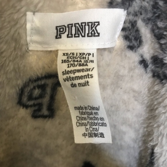 PINK gray Plush Robe - Picture 3 of 3